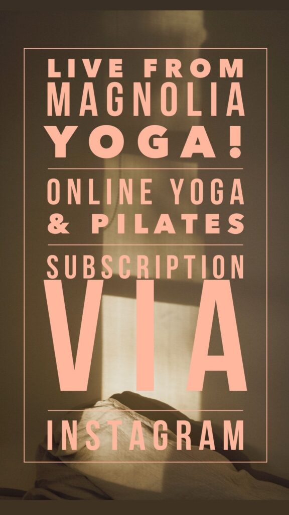 Live online yoga and Pilates subscription via Instagram.