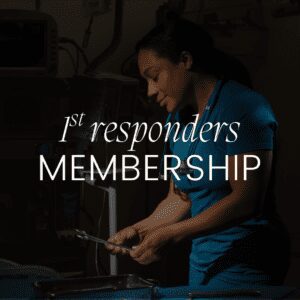First responders membership promotional image.