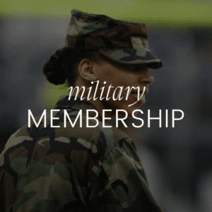 Military member in camouflage uniform, text overlay.