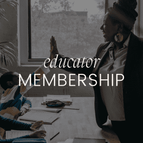 Educator membership meeting in a classroom.