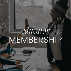 Educator membership meeting in a classroom.